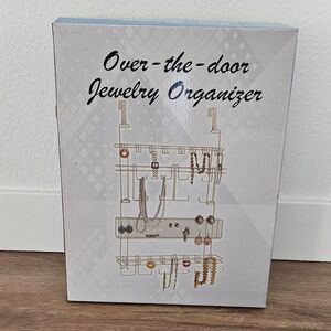Over-the-Door Jewelry Organizer in White